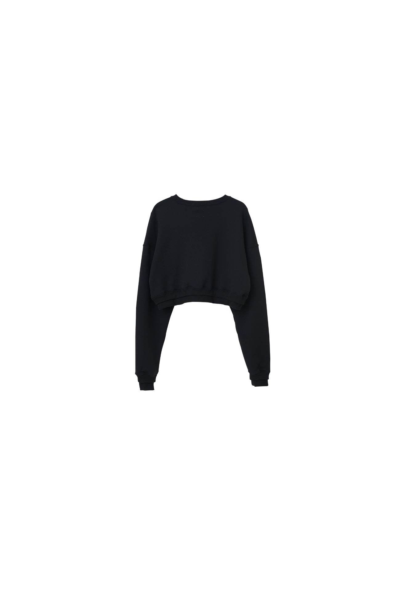 cropped sweat ( black )